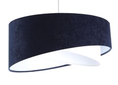 Lampa 50x23x93 cm do salonu sypialni biura wisząca asymetryczna granatowo biała - Miniaturka zdjęcia nr 2