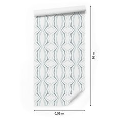 Tapeta Ścienna Nowoczesne GEOMETRYCZNE Ozdoba 3D 53x1000  - Miniaturka zdjęcia nr 2