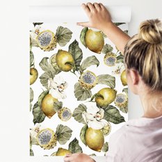 Tapeta W Rolce Owoce Kwiaty CYTRYNY Natura Liście  - Miniaturka zdjęcia nr 7