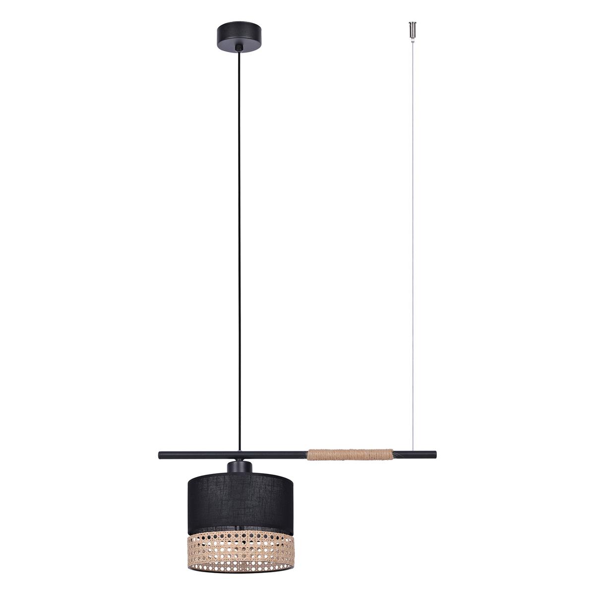 Lampa wisząca K-4365 VIMBO 55x100x37 cm do salonu lub pokoju czarny/beżowy