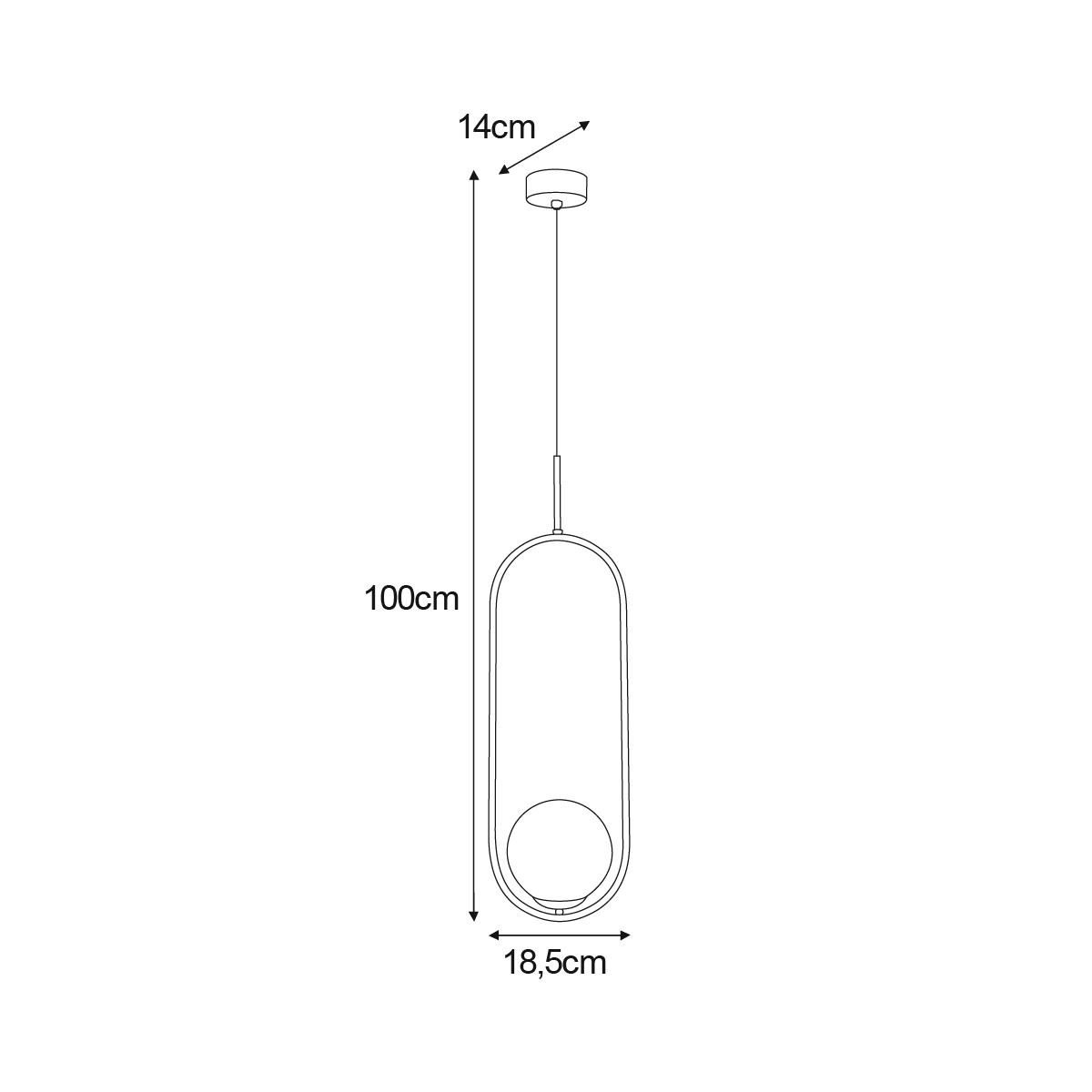 Lampa wisząca K-5120 VENTA 18.5x100x14 cm do salonu lub pokoju bursztynowy/czarny nr. 6