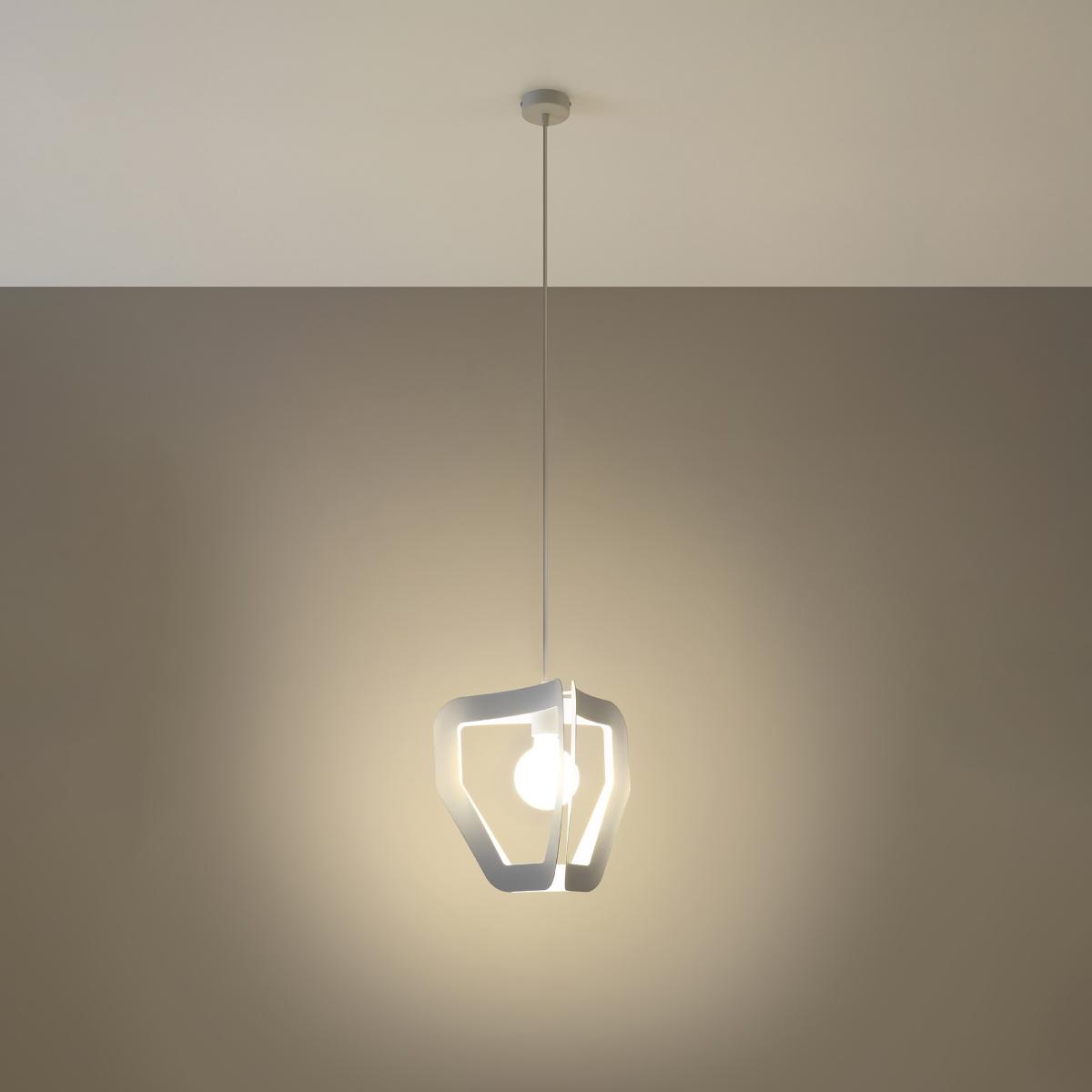 Lampa wisząca TRES biała 130x33x33cm nowoczesna E27 do salonu nr. 3