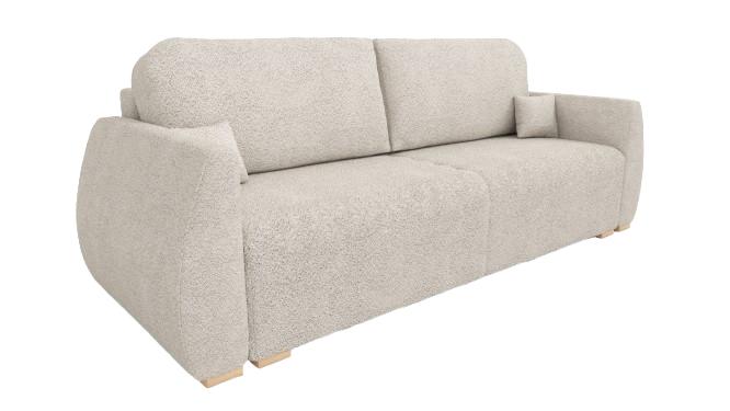 Kanapa Dalia z funkcją spania 88x221x93 cm do salonu z funkcją spania lambi beżowy
