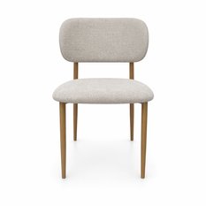 2x krzesło tapicerowane do jadalni VALI stelaż dąb, tkanina Aragon jasny beż cena za jedną sztukę 215 zł - Miniaturka zdjęcia nr 3