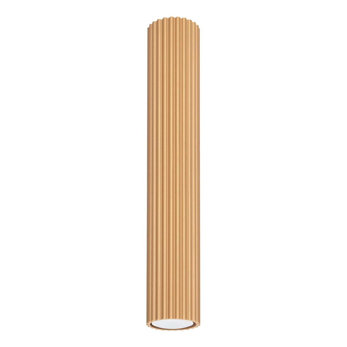 Plafon KARBON 40 złoty 40x6.5x6.5cm 1xGU10