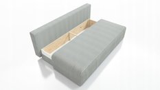 Kanapa Zoja z funkcją spania 82x201x91 cm z pojemnikiem na pościel do sypialni poso kremowa - Miniaturka zdjęcia nr 6