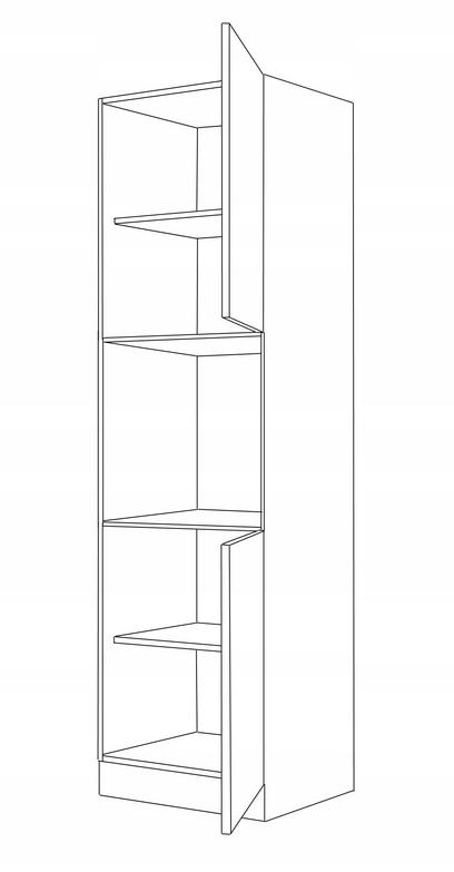 Szafka kuchenna CLEO 60x210x57 cm słupek do zabudowy piekarnika szara dąb artisan nr. 2
