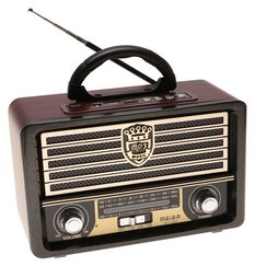 Radio przenośne  23 x 11,5 x 16 cm RETRO z funkcją bluetooth   USB brązowe - Miniaturka zdjęcia nr 2