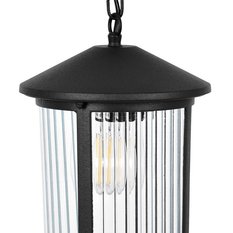 Lampa ogrodowa wisząca K-8221 MIAMI 18x90x18 cm do ogrodu czarny - Miniaturka zdjęcia nr 3