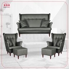 Zestaw wypoczynkowy eko skóra sofa + 2F+2P - Miniaturka zdjęcia nr 2