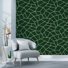 Tapeta Ozdobna GEOMETRYCZNE Paski Efekt Betonu 3D  - Miniaturka zdjęcia nr 3
