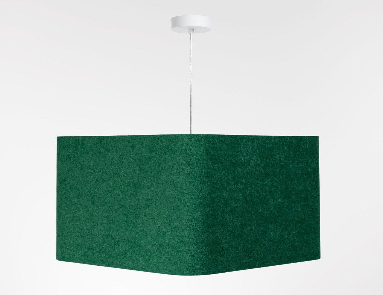 Lampa wisząca Kwadro 40cm zielona do salonu  nr. 2