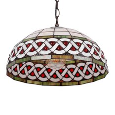 Lampa wisząca K-P162208 TIFANY 40x115x27 cm do salonu lub jadalni wielokolorowy - Miniaturka zdjęcia nr 1