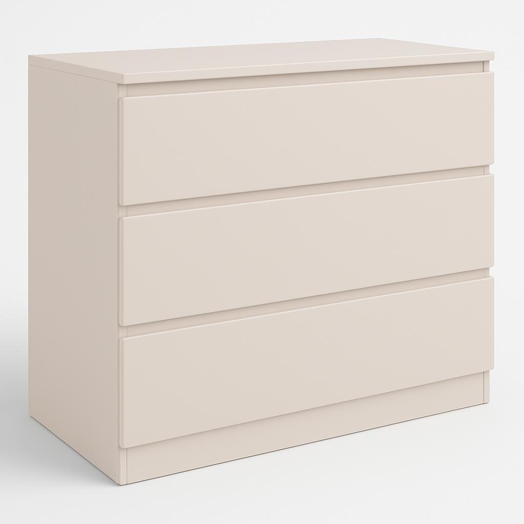 Komoda MARTUSIA 70x40x75 cm 3 szuflady kaszmir do salonu i sypialni