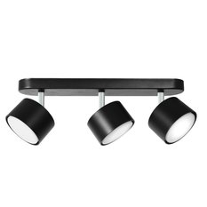 Lampa sufitowa punktowa LED Heckermann 8795316A Czarna 3x głowica + 3x Żarówka LED HGX53 7W Neutral - Miniaturka zdjęcia nr 6