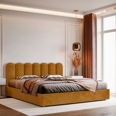 Panele tapicerowane 30x80 cm na ścianę płotek żółty - Miniaturka zdjęcia nr 5