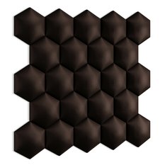 Panel tapicerowane 35x40 cm na ścianę hexagon brązowy - Miniaturka zdjęcia nr 3