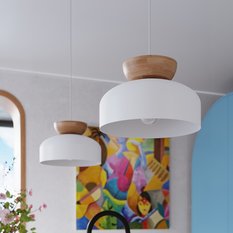 Lampa wisząca MARION biała 130x29.5x29.5cm nowoczesna E27 do salonu - Miniaturka zdjęcia nr 14