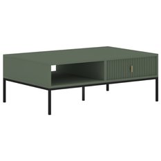 Stolik kawowy Maggiore 104,2 cm smoke green zielony czarny złoty - Miniaturka zdjęcia nr 1