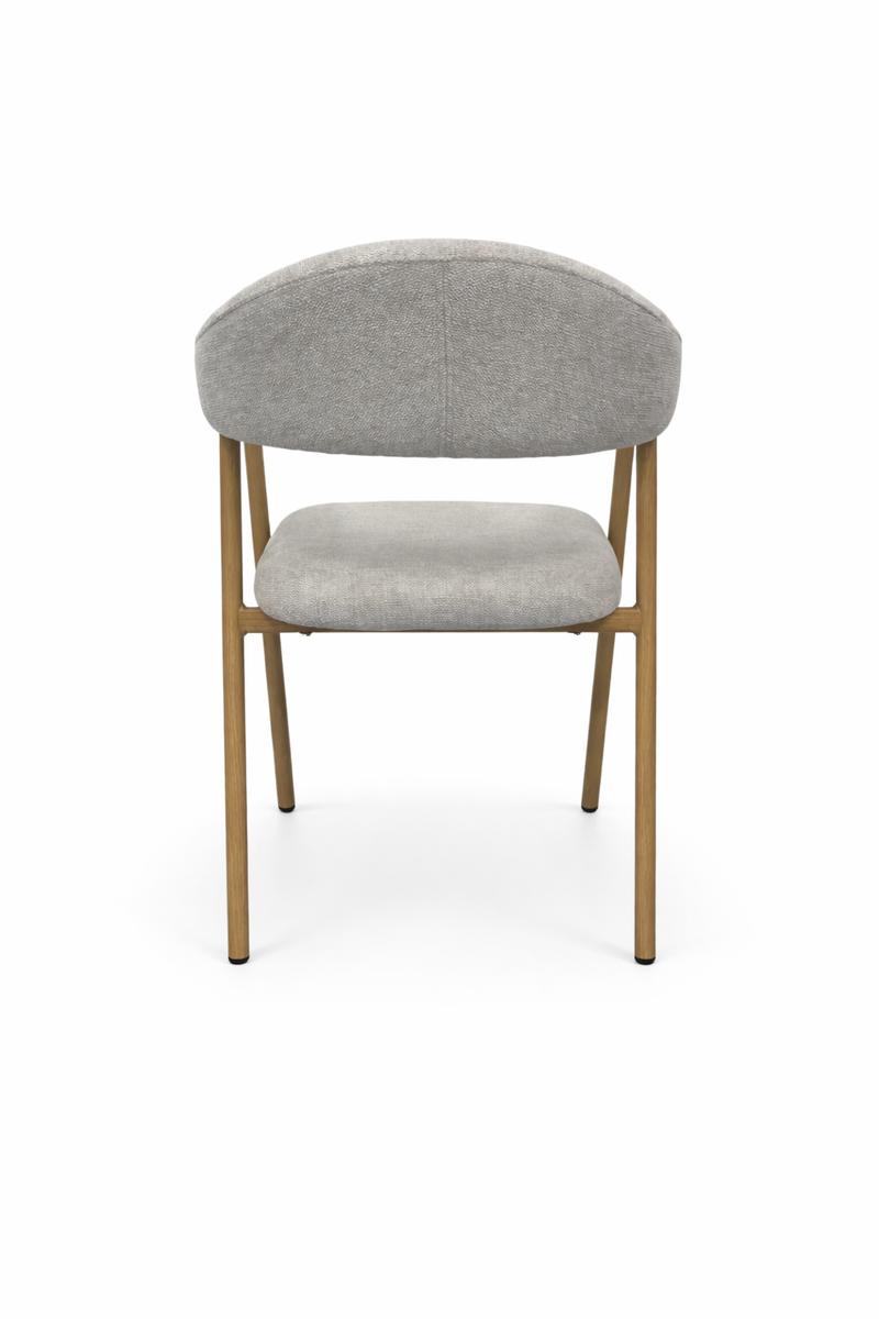 2x krzesło tapicerowane do jadalni VANO stelaż kolor dąb, tkanina szenil jasny beż cena za jedną sztukę 220 zł nr. 8