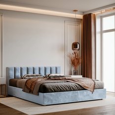 Panele tapicerowane 80x20 na ścianę magic velvet błękitny - Miniaturka zdjęcia nr 5