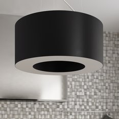 Żyrandol SATURNO SLIM 70 102x70x70cm nowoczesna okrągłą lampa wisząca czarna E27 do salonu  - Miniaturka zdjęcia nr 8