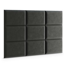 Panele tapicerowane 40x30 na ścianę magic velvet grafitowy - Miniaturka zdjęcia nr 3