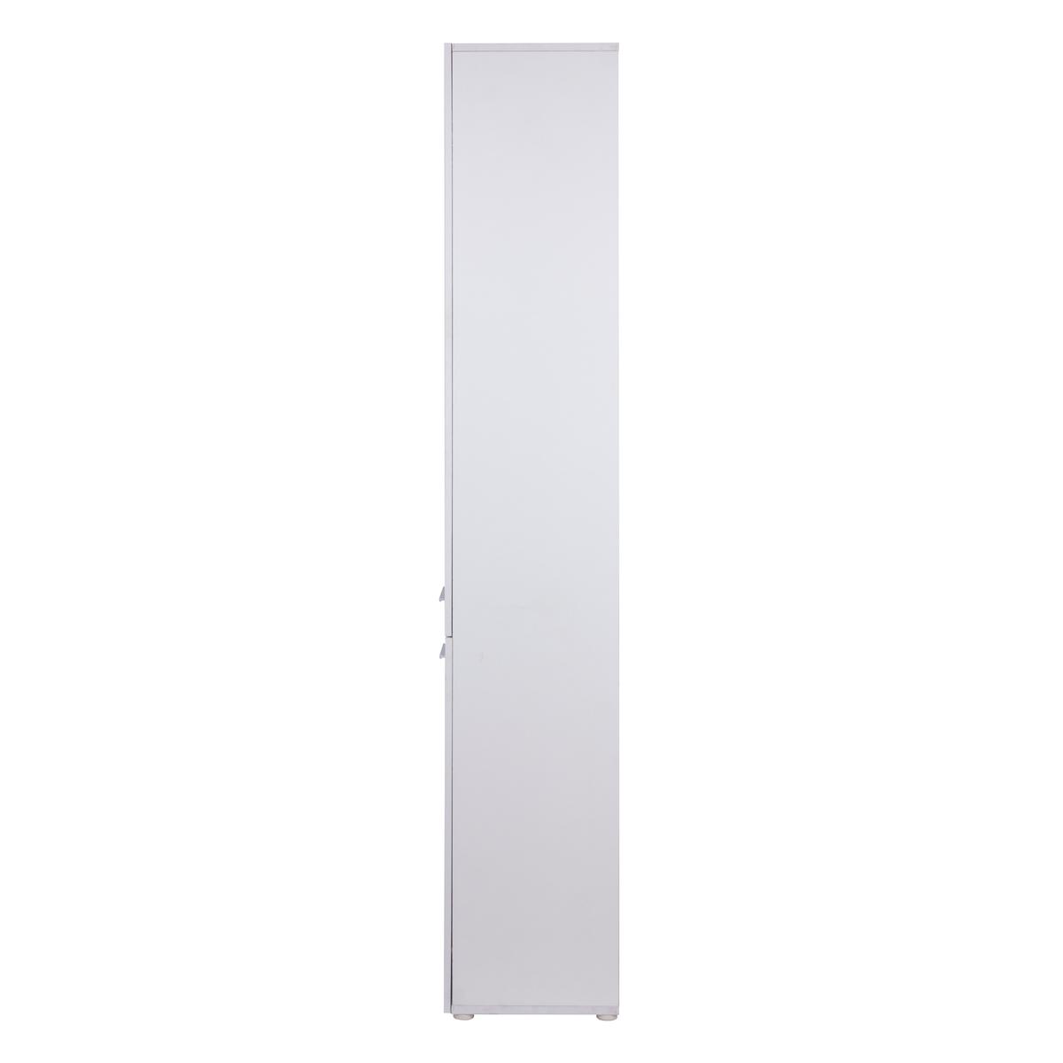 Słupek łazienkowy z dostawą najtaniej LUBA 1K DD 174x60x30 cm szafka łazienkowa kosz na pranie regał biały mat nr. 13
