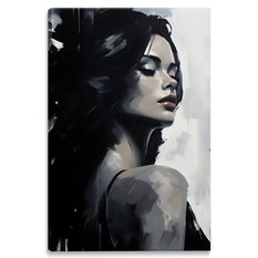 Obraz Na Płótnie Zmysłowy PORTRET Kobiety Abstrakcja Styl Glamour 80x120cm - Miniaturka zdjęcia nr 2