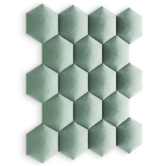 Panele tapicerowane 35x40 hexagon magic velvet miętowy - Miniaturka zdjęcia nr 6