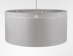 Lampa wisząca DUO 50 cm LEN LIGHT szara do salonu - Miniaturka zdjęcia nr 5