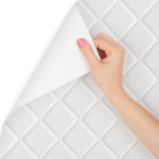 Tapeta w kratę do salonu,nowoczesna, optyczna 3d  - Miniaturka zdjęcia nr 3