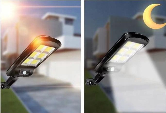 Lampa 23 cm solarna latarnia uliczna z pilotem LED czarny  nr. 3