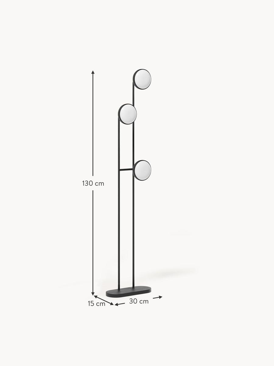 Lampa podłogowa 45x22x135 cm LED z funkcją przyciemniania czarna do salonu lub pokoju nr. 3