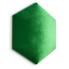 Panele tapicerowane 26x30 cm hexagon magic velvet zielony - Miniaturka zdjęcia nr 1