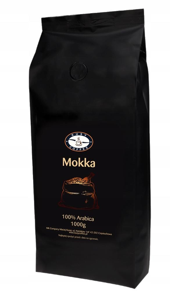 Kawa Ziarnista Świeżo Palona Mokka KusyCoffee 1kg