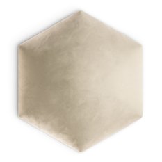 Panele tapicerowane 35x40 cm hexagon magic velvet kremowy - Miniaturka zdjęcia nr 2