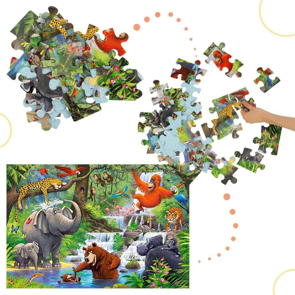 CASTORLAND Puzzle 40 układanka elementów Maxi Jungle Animals - Zwierzęta z Dżungli 4+ nr. 5