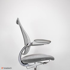 Fotel biurowy Humanscale Liberty – ergonomiczny, siatkowe oparcie, tapicerowane siedzisko, automatyczny mechanizm samoważący - Miniaturka zdjęcia nr 10