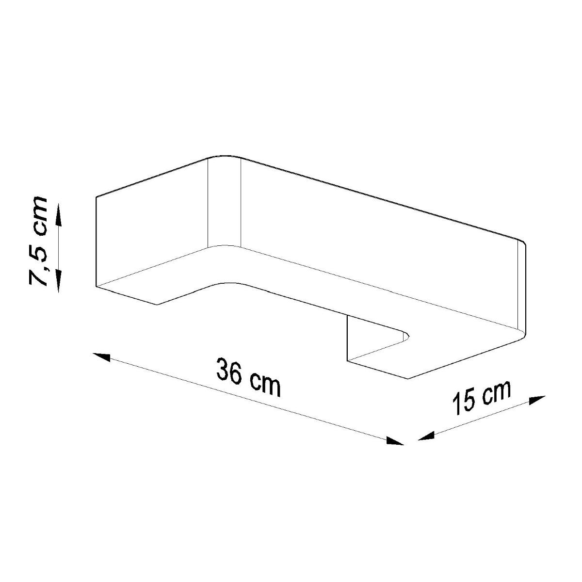 Kinkiet ceramiczny MAGNET 7.5x15x36cm E27 biały nowoczesny do salonu nr. 5