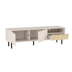 Szafka RTV LOLA 110x60x40 cm ze schowkiem do salonu dąb artisan kaszmir - Miniaturka zdjęcia nr 3