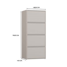 Komoda ALMA 119x50x40 cm do salonu biura kaszmir - Miniaturka zdjęcia nr 2