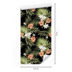 Tapeta Do Salonu EGZOTYCZNE Liście Kwiaty Natura  - Miniaturka zdjęcia nr 2