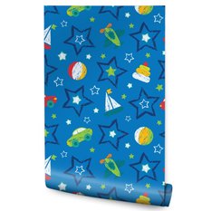 Tapeta Ścienna Malowane Pastelowe ZABAWKI Gwiazdy 53x1000  - Miniaturka zdjęcia nr 1