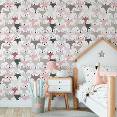 Tapeta Do Pokoju Dziecka Kolorowe LISKI Zwierzątka  - Miniaturka zdjęcia nr 7