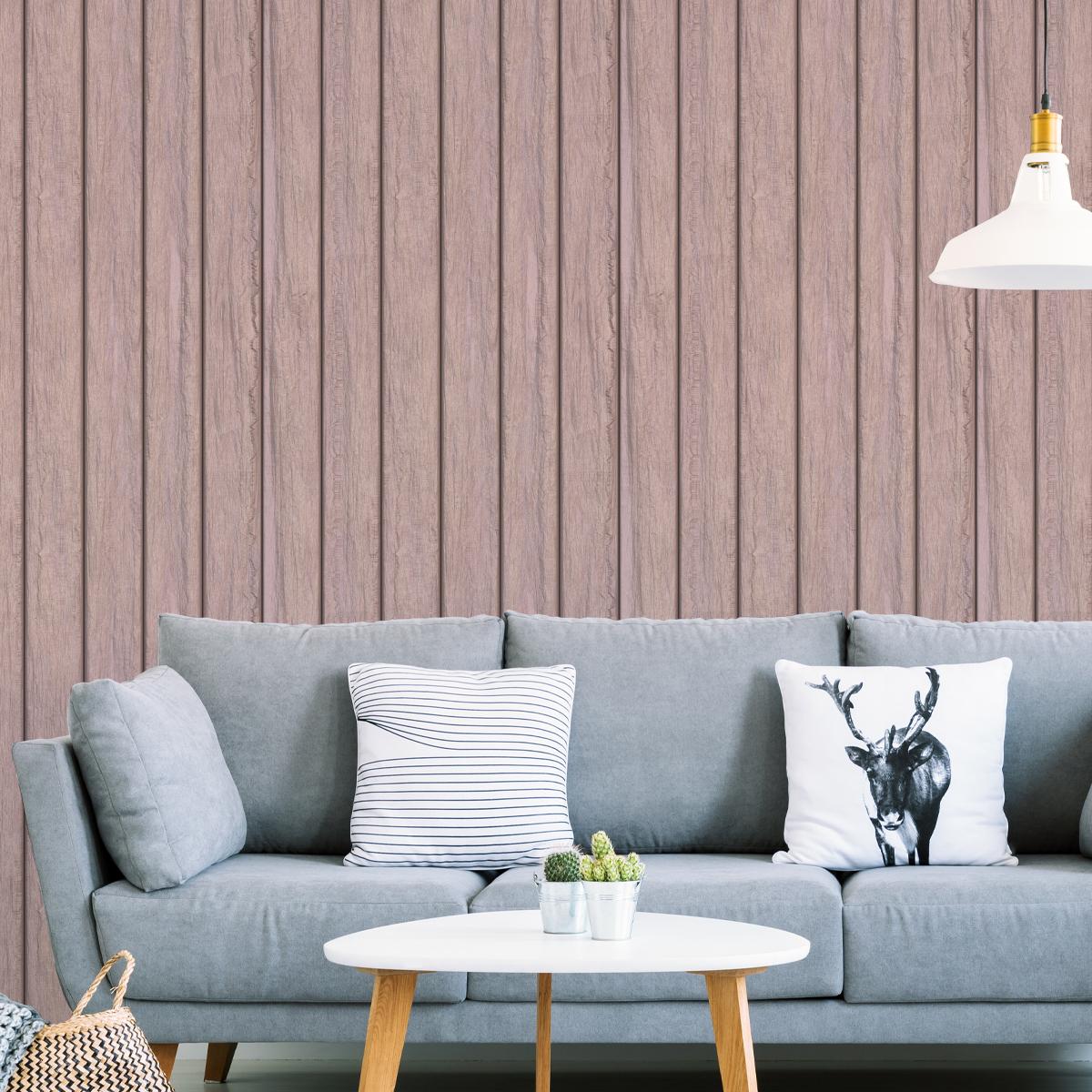 Tapeta Ścienna Pastelowe DESKI Drewniane Efekt 3D 53x1000  nr. 3