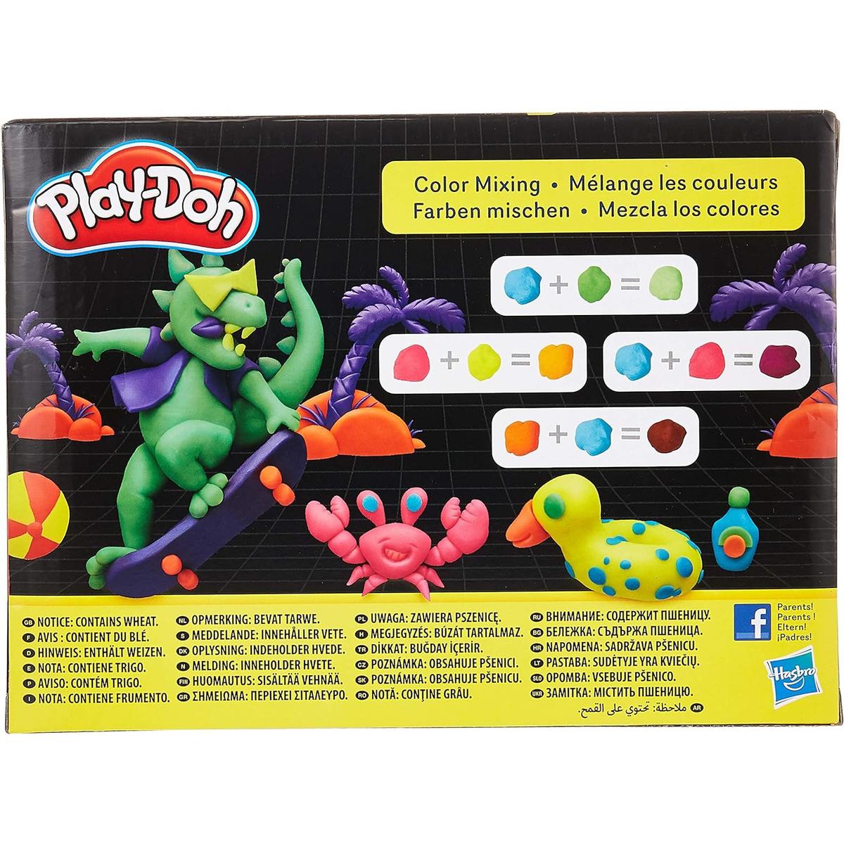 Ciastolina neonowe kolory zestaw tub mix kolorów 8-pak e5063 play-doh dla dziecka nr. 3