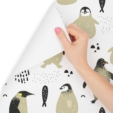 Tapeta – Pingwiny, dekor do pokoju dziecka