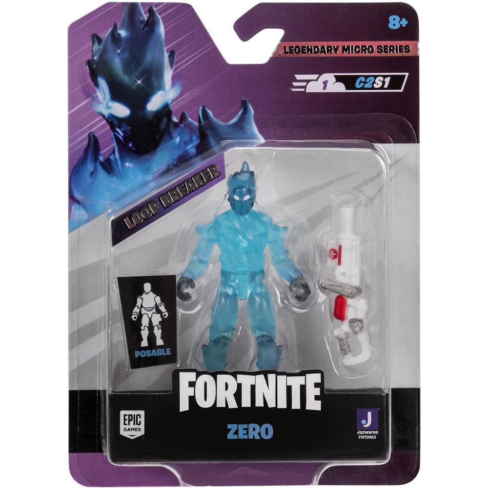 ORYGINALNA RUCHOMA FIGURKA ZERO FORTNITE LEGENDARY MICRO SERIES JAZWARES 