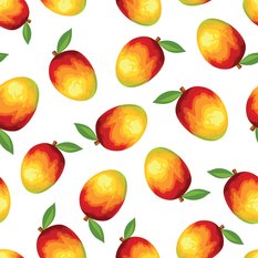 Tapeta do Kuchni KOLOROWE Tropikalne Owoce Mango  - Miniaturka zdjęcia nr 4